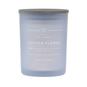 Cotton Flower Candle - Blue